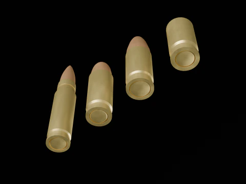 Conjunto 4 conchas Modelo 3D