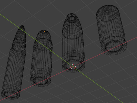 Set 4 shells Modelo 3D