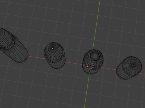 Set 4 shells Modelo 3D