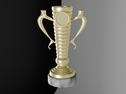 Trophy gold cup Modèle 3D