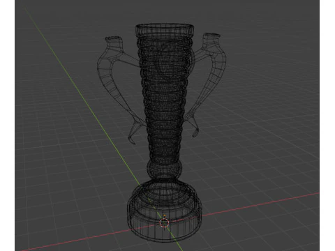 Trophy gold cup 3D Model