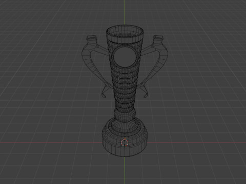 Trophy gold cup Modelo 3D