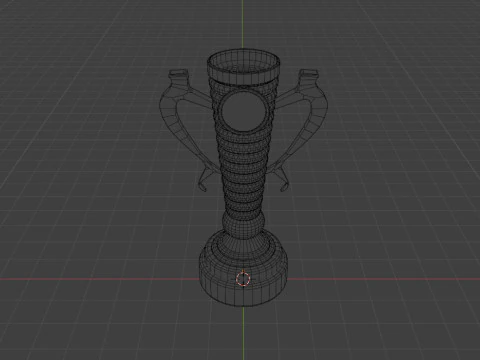 Trophy gold cup 3D Model