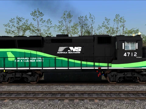 Diesel locomotive GP33ECO 3D Model