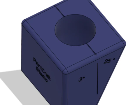 3 template for connecting exhaust pipes under 25 3D Model