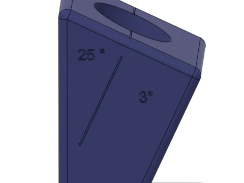 3 template for connecting exhaust pipes under 25 3D Model