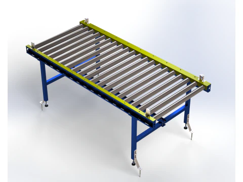 롤러 컨베이어 3D 모델