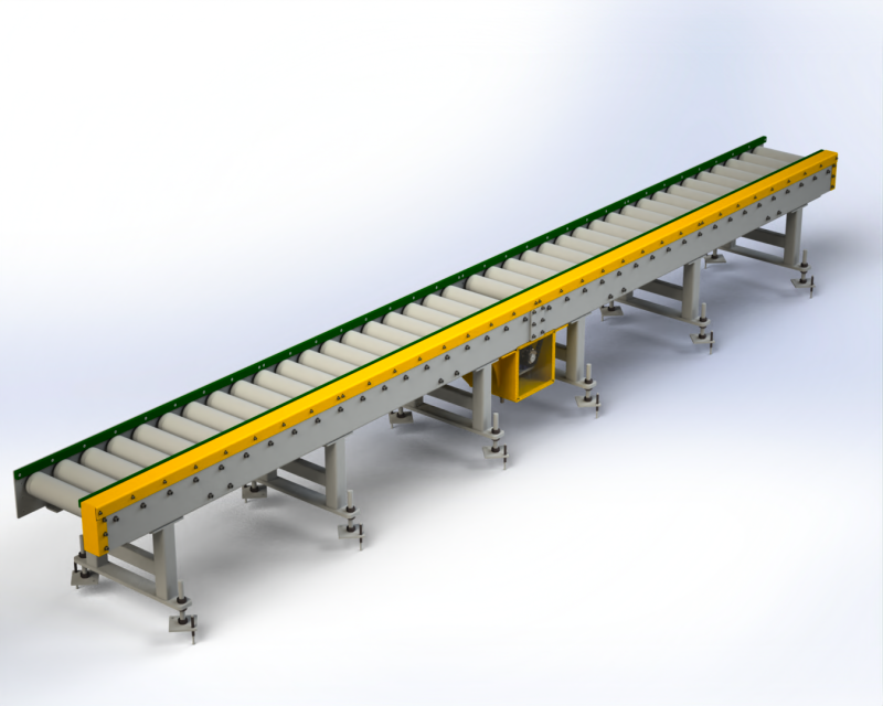 ROLL CONVEYOR 3D-Modell .c4d .max .obj .3ds .fbx .stl .blend 