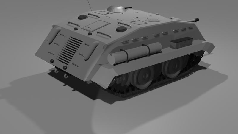 JagtpanzerFloh 3D Model .c4d .max .obj .3ds .fbx .stl .blend 