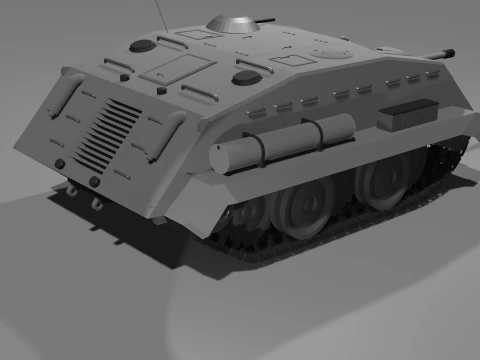 JagtpanzerFloh Modelo 3D