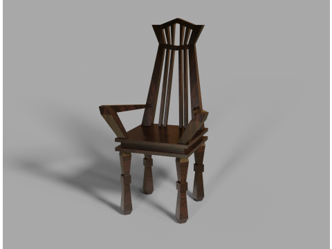 Wooden chair 3D Модель