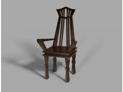 Wooden chair 3D Model