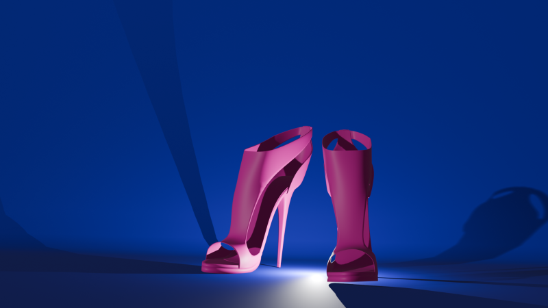 WOMENS SHOES 3D Модель .c4d .max .obj .3ds .fbx .stl .blend 
