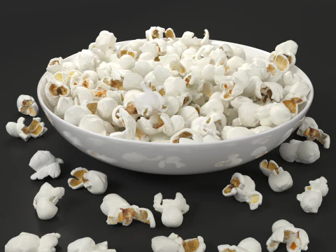 Chips-Cheetos-popcorn-snack-Cheese Puff 3D Model