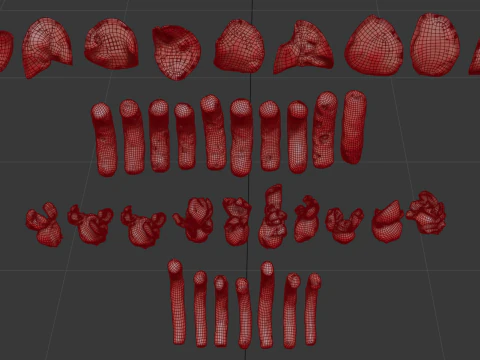 Chips-Cheetos-popcorn-snack-Cheese Puff 3D Model