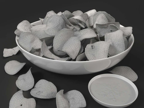 Chips-Cheetos-popcorn-snack-Cheese Puff 3D Model