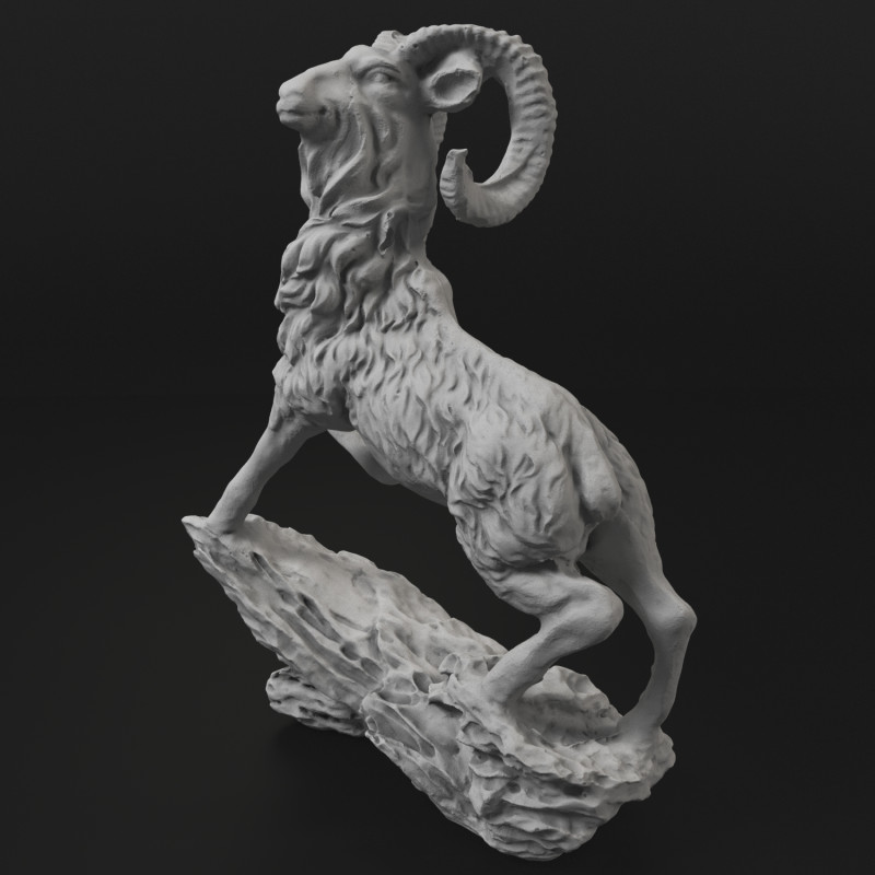 Goat statue 3D Принт Модель .c4d .max .obj .3ds .fbx .stl .blend 