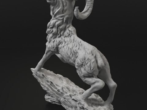 Goat statue 3D प्रिंट मॉडल