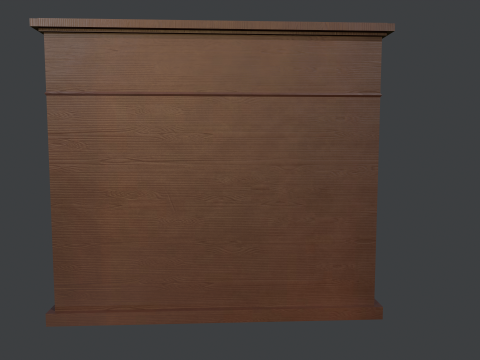 Antique dresser low-poly Model 3D