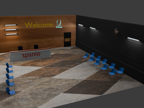 Reception area 3D मॉडल