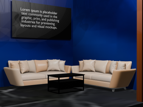 Exhibition booth 3D Модель