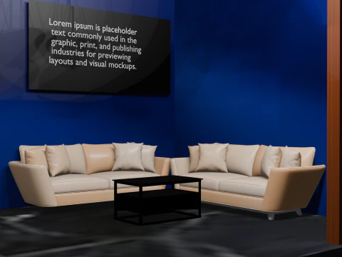 Exhibition booth 3D Model