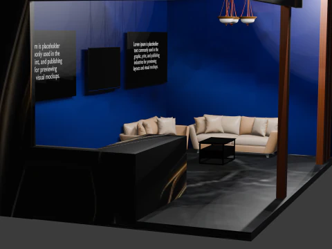 Exhibition booth 3D Model