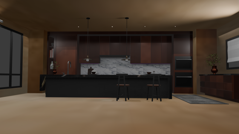 Modern Kitchen 3D मॉडल .c4d .max .obj .3ds .fbx .stl .blend