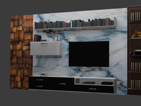 Media Wall 3D Model