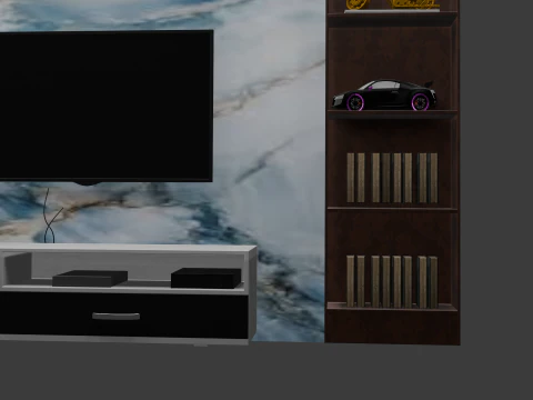 Media Wall 3D Model