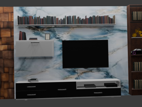 Media Wall Modèle 3D