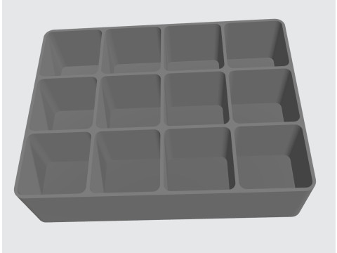 Collection of boxes with compartments 3D-Druckmodell