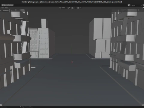50 Realistic Buildings 3D Assets Pack For Blender Vol 2 3D Model