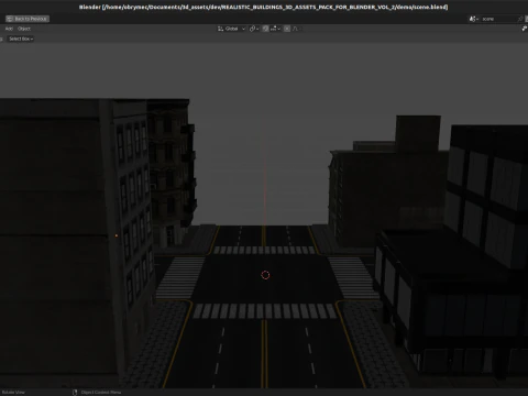 50 Realistic Buildings 3D Assets Pack For Blender Vol 2 3D Model