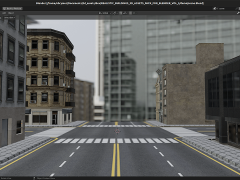 Realistic Buildings 3D Assets Pack For Blender Vol 2 3D 模型