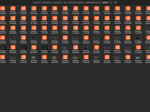 50 Realistic Buildings 3D Assets Pack For Blender Vol 2 3D Model