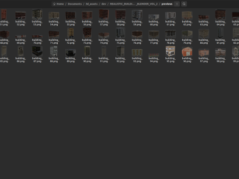Realistic Buildings 3D Assets Pack For Blender Vol 2 3D 模型