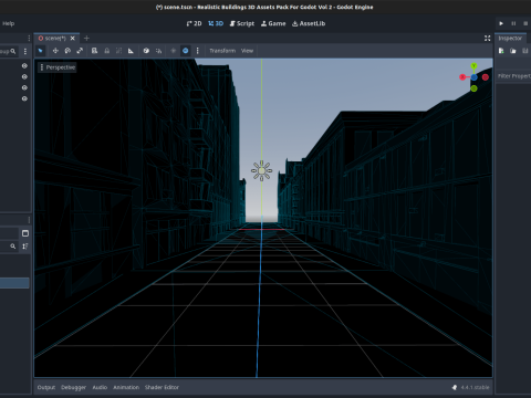 Realistic Buildings 3D Assets Pack For Godot Vol 2 3D Model