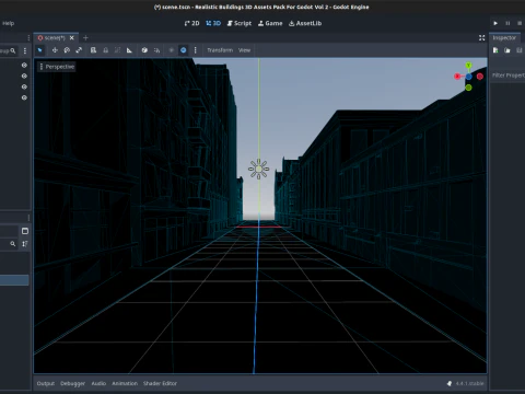 50 Realistic Buildings 3D Assets Pack For Godot Vol 2 3D Model