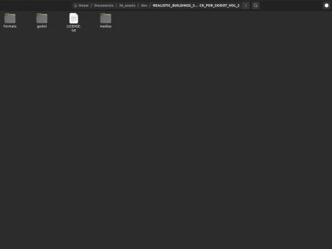 50 Realistic Buildings 3D Assets Pack For Godot Vol 2 3D Model