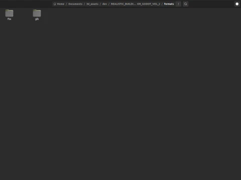 50 Realistic Buildings 3D Assets Pack For Godot Vol 2 3D Model
