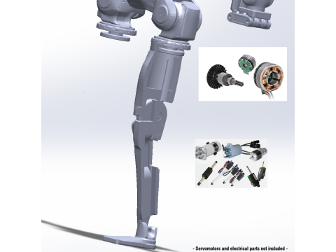 Atlas Boston Dynamics full-scale 11 167 m 3D printable 85 pieces -Mechatronics Electricity- 3D Принт Модель