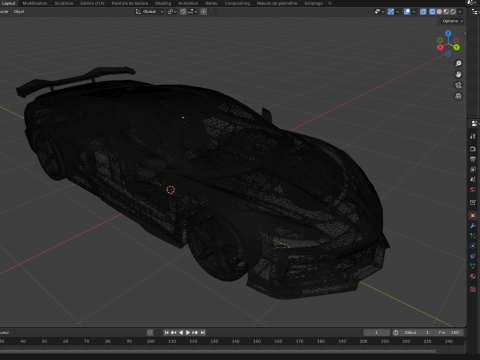Chevrolet Corvette Z06 2023 3D Model