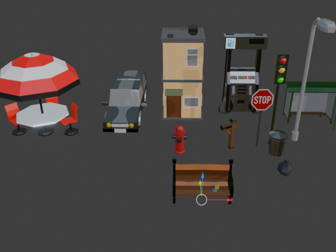LOW POLY CITY ASSETS 3D 모델