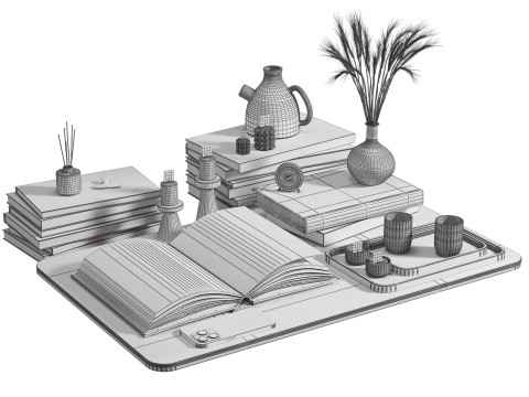 Decorative set 2 3D 模型