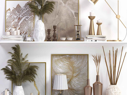 Decorative set 4 3D Модель
