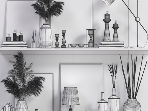 Decorative set 4 3D Модель