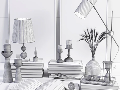 Decorative set 5 3D Model