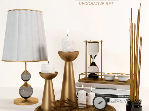 장식 세트 6 3D 모델