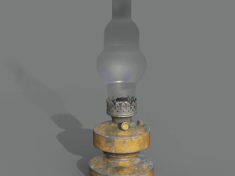 오일램프 3D 모델